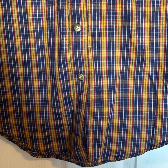 Roper men’s yellow and blue long sleeve button down shirt size XS - Picture 5 of 9